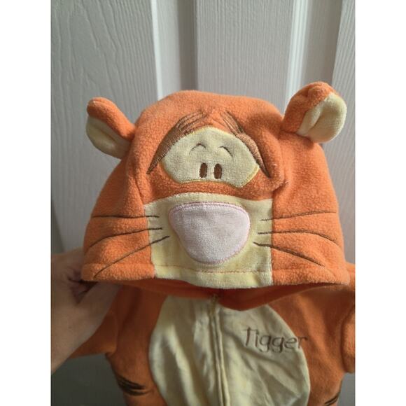 Disney Winnie The Pooh Tigger Baby Halloween Costume One Piece Zip Front 0-3 Mth - Picture 6 of 9